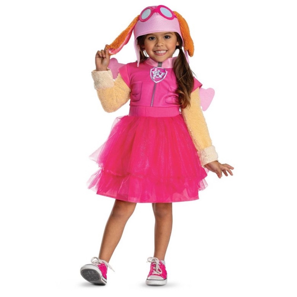 Kids Paw Patrol Skye Costume with Hat